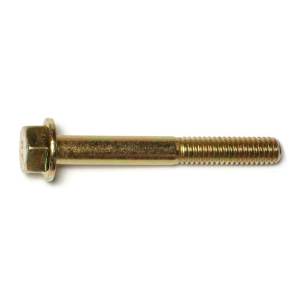 Midwest Fastener Grade 8, 5/16"-18 Flange Bolt, Zinc Plated Steel, 2-1/2 in L, 4 PK 74631 - main